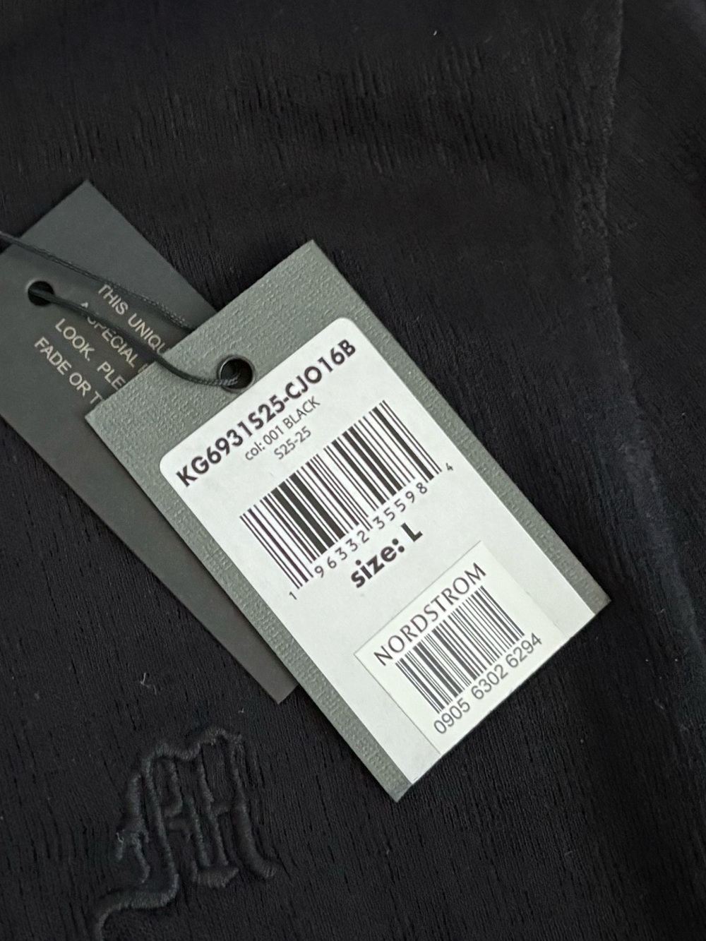John Varvatos Black Distressed Short-Sleeve Crew Tee - Picture 2 of 5